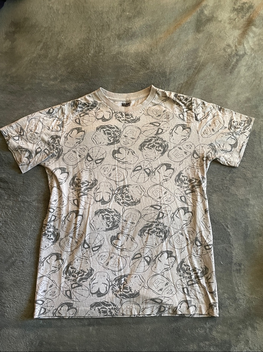 Marvel Men's Gray Graphic Tee